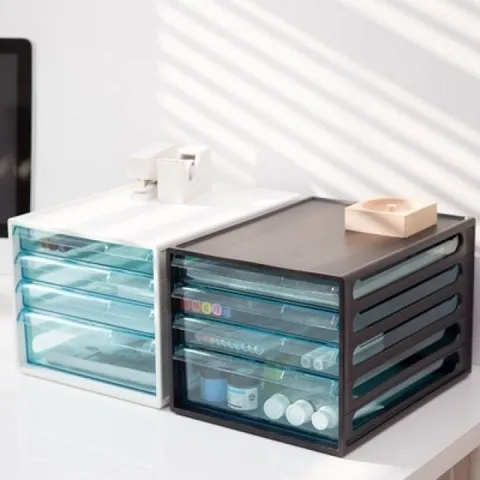 시스맥스 EL서류함 4단_아이보리.블랙(265x350x228cm) 사무용품쇼핑몰 온라인사무용품