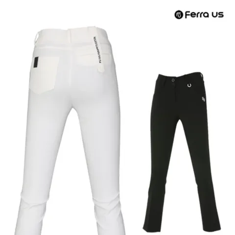 여성 봄 가을 골프웨어 골프 슬림핏 부츠컷 라인 바지