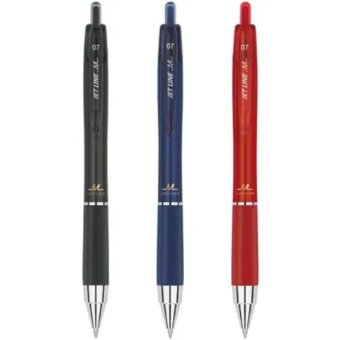 0.7 제트라인M 볼펜(저중심) 검정 제트라인M 저중심 검정