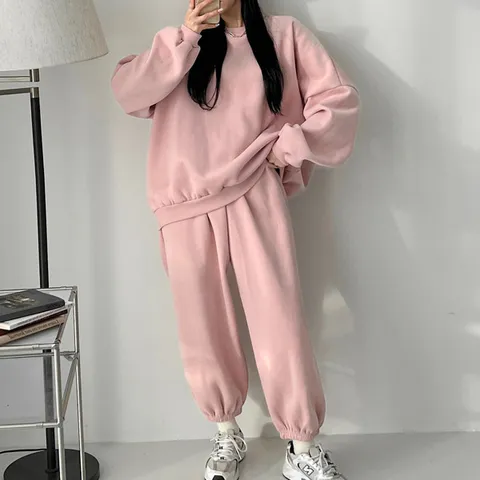 H스타일SET양기모세트 겨울 양기모 여성트레이닝세트 여자츄리닝셋트 바지세트 상하셋업 홈웨어 빅사이즈