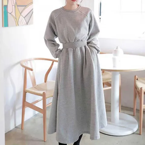 허리 밴딩 원피스 플레어 스커트 하체 커버 데일리룩