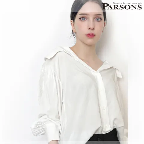 [파슨스] [Flat white] Blur Shirring Blouse (PW2S2BL06)