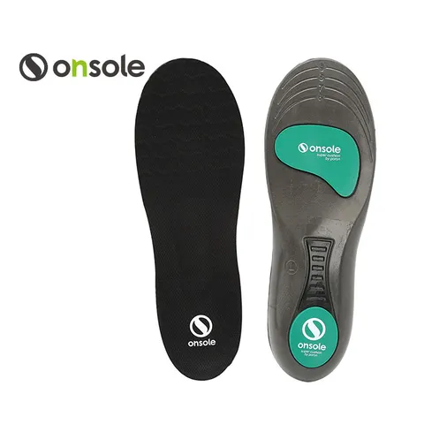 온솔 프리미엄 인솔 슈퍼쿠션 실리콘 발아치형 군대 기능성 평발 신발 깔창 블랙 ESOSA01BK