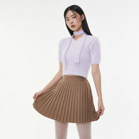 [롯데백화점]앙고라 머플러 세트 반팔 니트(AQ1KH240)