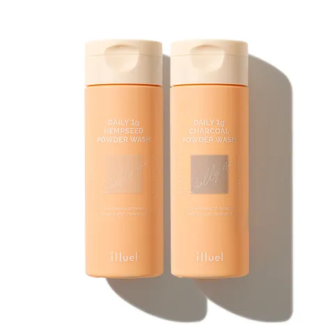 [수부지 피부를 위해 만들어진 저자극 파우더세안제] 일루엘 데일리1그램 파우더워시 (햄프씨드/차콜)