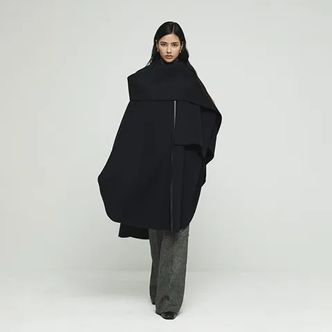 바니스 뉴욕 일라이 핸드메이드 롱케이프 숄 코트