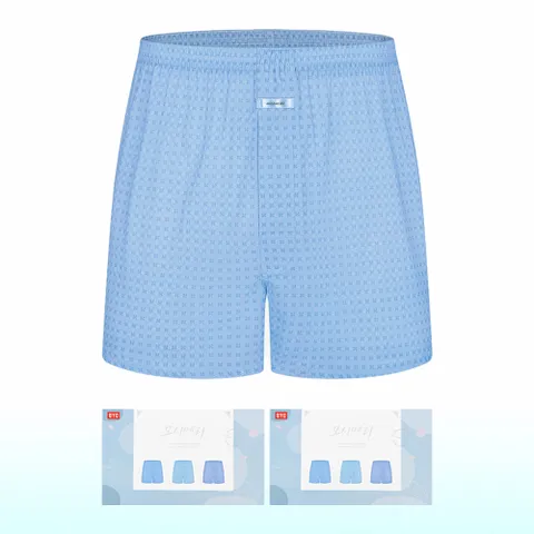 ECF3053_2S 통풍 순면 모시메리 사각 박서 6P 세트