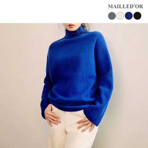 [홈쇼핑인기]울 캐시미어 하이넥 풀오버