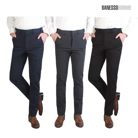 [하프클럽]  남성 기모본딩 시크릿 허리밴딩골프팬츠 3종세트 1.5m