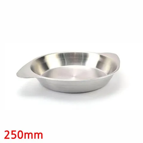 ksr 일체형 스텐 빠에야냄비 인덕션겸용 250mm 파스타 빠에야 양수냄비 스텐전골냄비 인덕션냄비