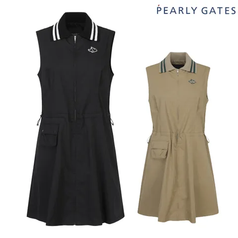 [파리게이츠] 여성 니트 카라 슬리브리스 원피스 521C3JO259 BJ