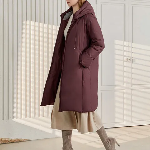 [최초가 199,000원]필파워 니트 포인트 롱패딩 다운