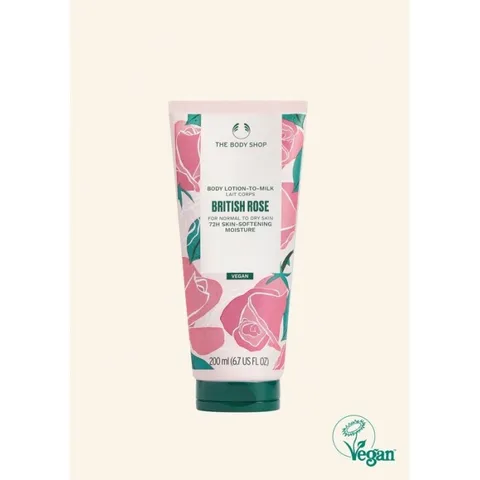[롯데백화점][더 바디샵](비건) 브리티쉬로즈 바디로션 투 밀크 200ML