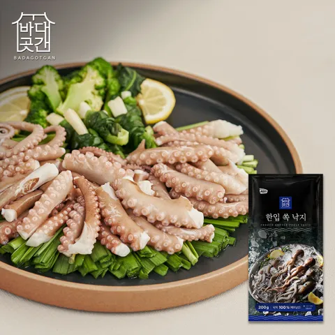 바다곳간 한입 쏙 낙지 10미, 200g X 3팩 (총 600g)