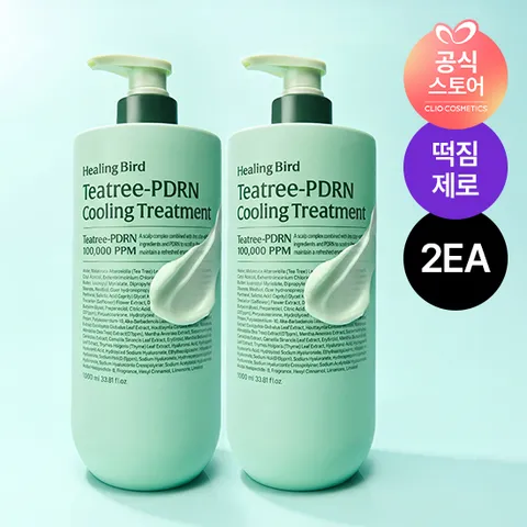 [2EA/NEW] 티트리 PDRN 쿨링 트리트먼트 1000ml [사은] 티트리 샴푸&트리트먼트 듀오샤셰*2EA