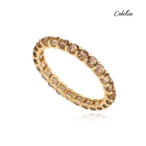 [ODELIA]18K 천연연수정 총1.3캐럿 반지