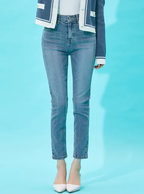 히든밴딩 스트레이트 스판데님