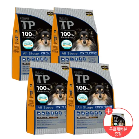 [펫클럽] 데이스포 강아지 사료 1kg 4팩+1팩 더 무료체험 사료