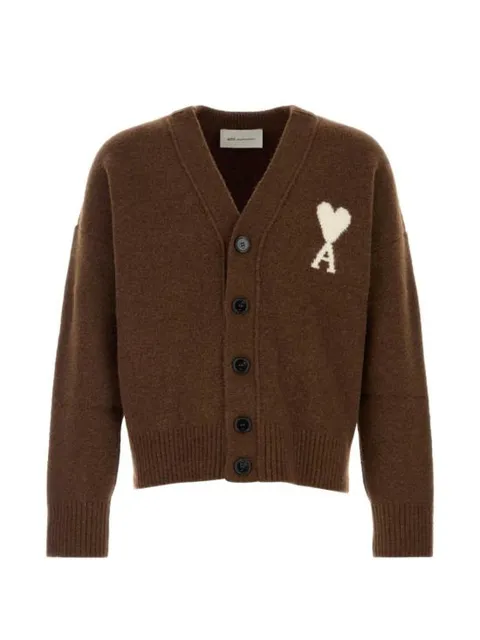 [해외직구] 26FW  빅 하트 로고 알파카 니트 가디건 UKC365KN0135 A362 MARRONE