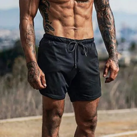 남성 여름 스포츠 헬스 운동 홈웨어 트레이닝 반바지
