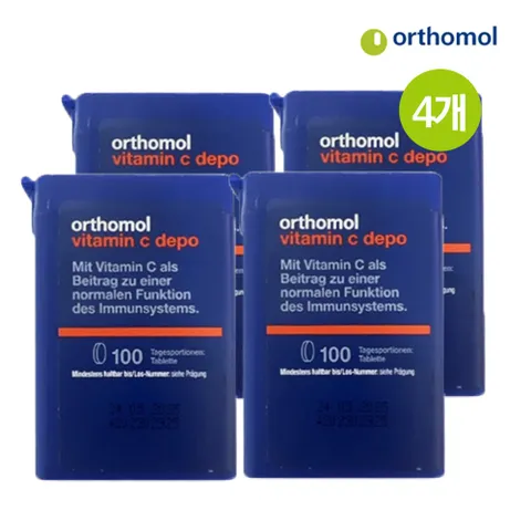 [해외직구] 독일비타민 C데포 100정 orthomol vitamin c depot 4개