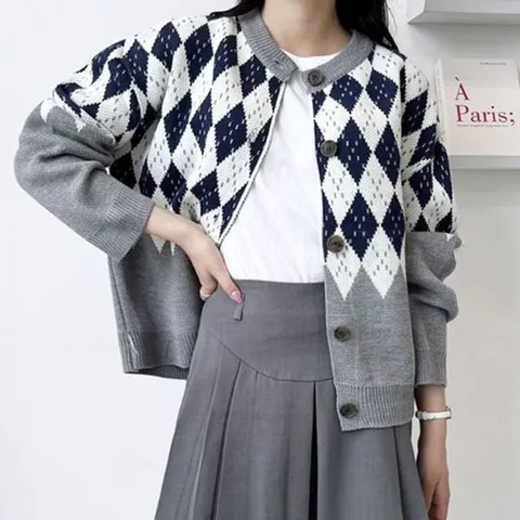 다이아몬드 ZARA 니트 자라 여자 카디건 데  자라  다이아몬드  니트  벨트  자켓  가디건