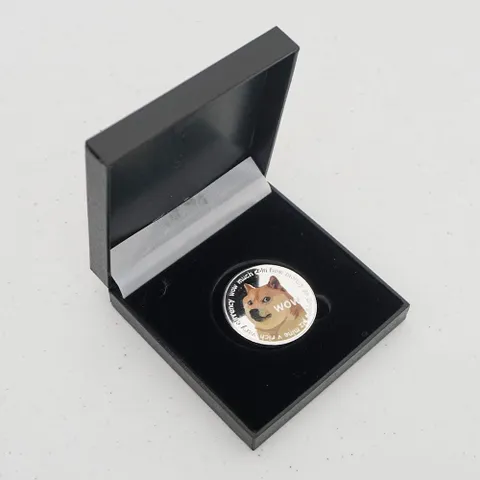 비트 코인 케이스 선물함 1구 기념주화 장식품 선물 주화 동전 가상화폐 비트코인