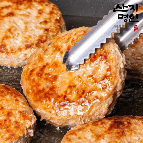 [산지명인] 육함량 82% 육즙가득 수제떡갈비 120g x 10개 안양시장 지역명물 국내산 떡갈비