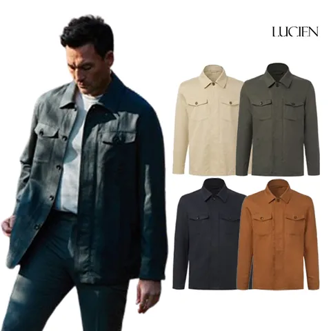 [하프클럽]  썸머 프렌치 린넨 블렌디드 셔츠 재킷