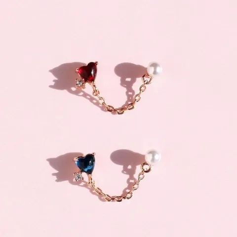 [오노마] ONM (낱개판매) 사랑의 온도차 투핀 귓바퀴 피어싱(1ea) (17772949)