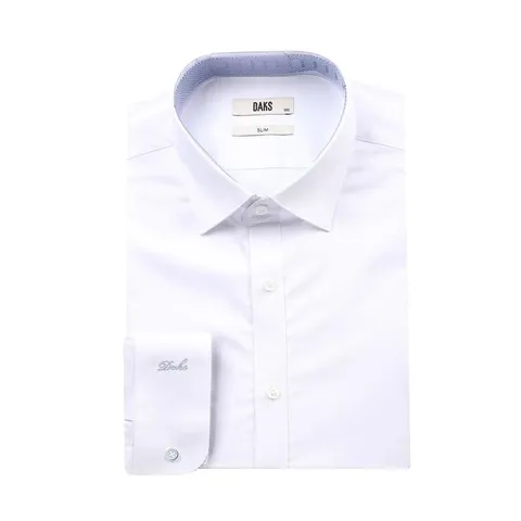 [롯데백화점](셔츠)](25FW신상품)솔리드 스판 슬림셔츠DLA3SHDL302A1(사_은품/선물포장}