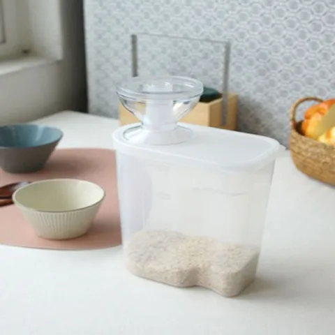 계량 쌀통 잡곡통 냉장고쌀통 쌀보관통 2kg 1P 진공쌀통 냉장고쌀통 잡곡통 쌀보관