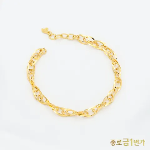 여자 순금 팔찌 꼬임 체인 7.5g