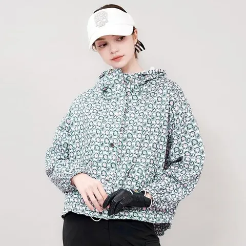 [하프클럽] 하트엔 여성골프 바람막이 후드점퍼 골프바람막이점퍼 여성골프아우터 간절기골프자켓