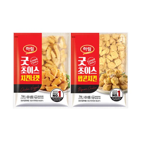 굿초이스치킨너겟 1kg+굿초이스팝콘치킨 1kg