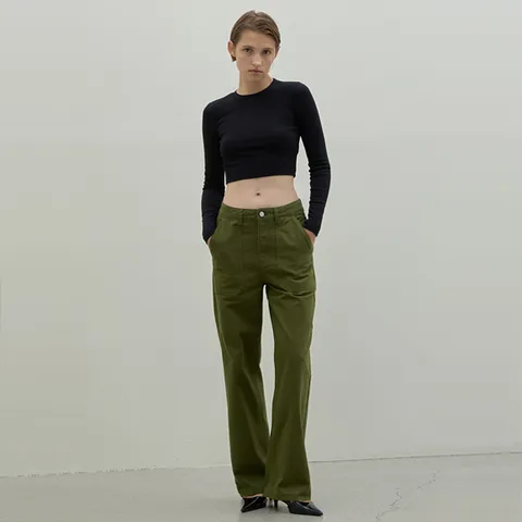 [최초가:89000원] 빅 아웃포켓 코튼 데님 팬츠(PT-5439)