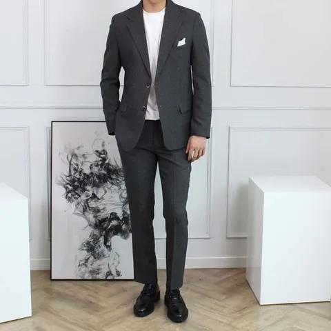 [하프클럽] 깔끔 6컬러 봄 여름 가을 캐주얼 수트 결혼식 빅사이즈 정장 세트