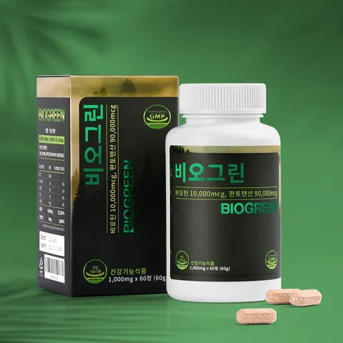 비오그린 프리미엄 비오틴 판토텐산 - 60일분