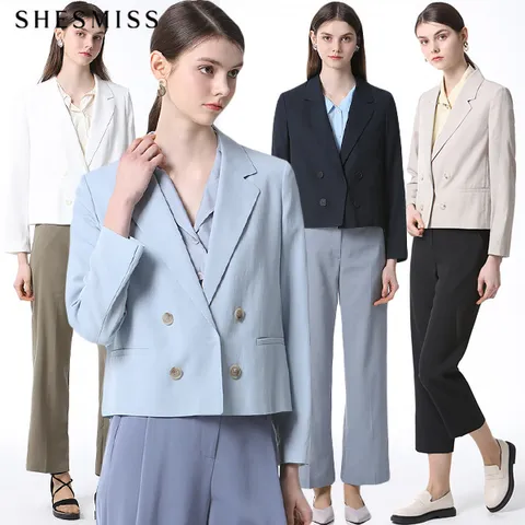 린넨블렌디드 후크버튼 숏 자켓