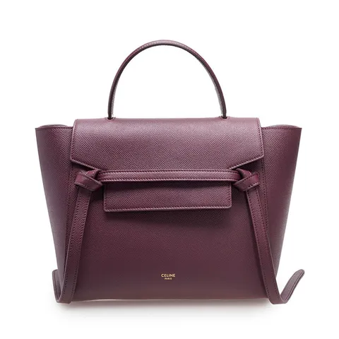 [중고명품] 버건디 카프스킨 벨트백 마이크로 여성 토트백 189153ZVA 33AC