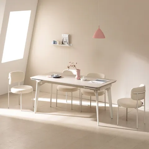 글로리 확장형 세라믹 식탁 테이블 4인용 8인용 그레이 1400/2000