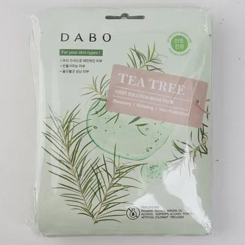 인기 피부 한 장의 솔루션 마스크팩 티트리 10매입 인기 피부 장의 솔루션 10매입
