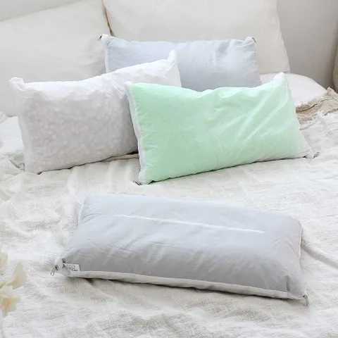 특허 한잠푹 이중베개 메밀+바이오 낮은 빨아쓰는베개