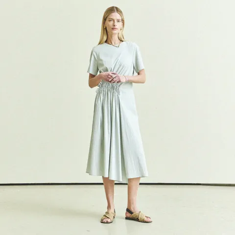 SIDE STRING DRESS_SKY BLUE