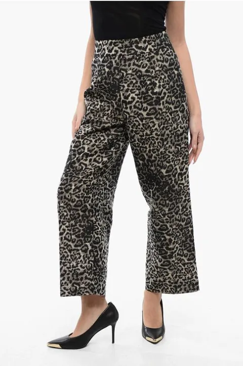 [해외직구] 올세인츠 스트레이트 팬츠 JEMI WT064Z LEOPARD GOLD Multicolor