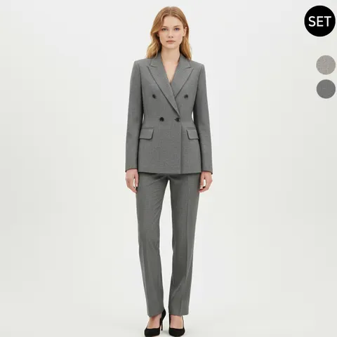VIVID SET 여성 정장자켓+정장팬츠 봄가을 세트