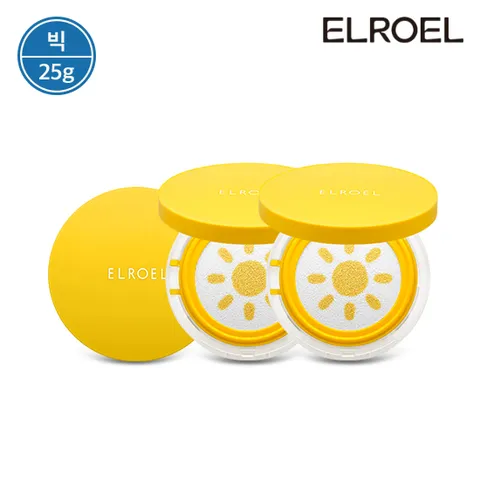 [빅]  파데프리 옐로우 팡팡 빅 선쿠션 25g 본품 x 3개_ELROEL