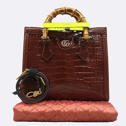 고이비토 중고명품 -  크로커다일 다이애나 스몰 토트백  - K30550GU