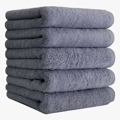 코튼랩 국내산 호텔수건 200g 40수 코마사, 그레이, 5개