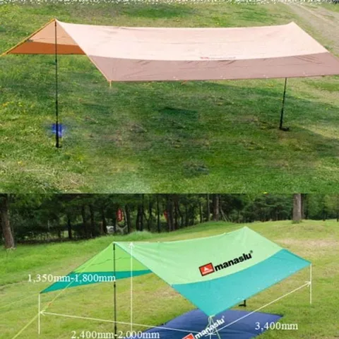 마나슬루 타프 (베이지) 마나슬루 텐트 백패킹 방수포